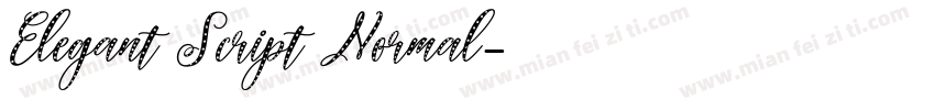 Elegant Script Normal字体转换